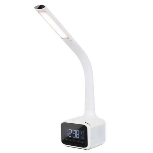 ZEPEAL ゼピール デジタル表示付LEDスタンドライト Bluetooth付き ホワイト DLS-H3009-WH