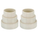 PATIKIL 114 mm-100 mm-75 mm ダクトレデューサー 2個 ダクトコネクタ ダクトインラインアダプターインクリーサー ABS プラスチック 通気口 HVAC暖房冷房換気用