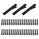ヘアクリップ 約40個入り 41mm ヘアピン ハンドメイド 髪留め 金具 ヘアアクセサリー パーツ 黒 DIY ホビー 業務用 手芸用品 大人 子供 (ブラッ...