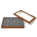 Oirlv ジュエリートレイ 蓋付き 木製 ジュエリーボックス 大容量 ネックレス ペンダント ディスプレイ 収納 透明 高級 おしゃれ 適格請求書に対応 X0...