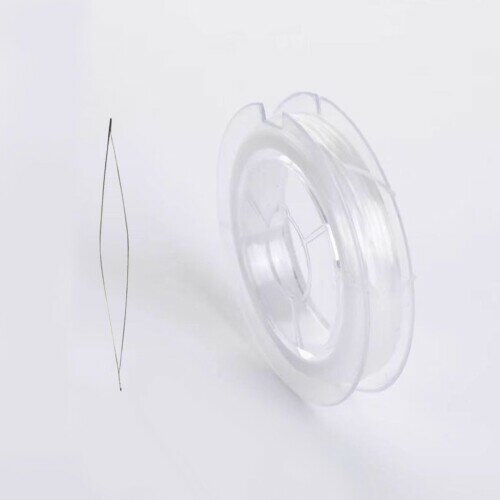 Arti-Cipes オペロンゴム ブレスレット用 （0.8mm） パワーストーン ブレスレット用 オペロンゴム 天然石 ビーズ オペロン ポリウレタンゴム (1個 (白))