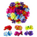 siawadeky ハイビスカス造花 ハワイアン風 90個セット 花飾り アクセサリー装飾 夏の花 本物そっくり フェイクフラワー ハワイ DIY 手作り 写真撮影道具 ビーチ 誕生日 お祝い 夏祭り パーテ
