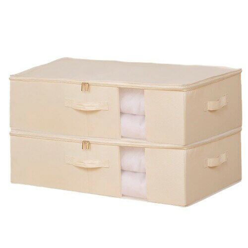 YOSTORYA 収納 ボックス 大容量 収納ケース(2個セット) ベッド 下 に 置かれる トランスペアレント 収..