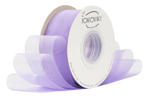 ライトオーキッドオーガンジーリボン 38mm幅 - ギフト包装、ブーケ、リボン、フラワーアレンジメント、..