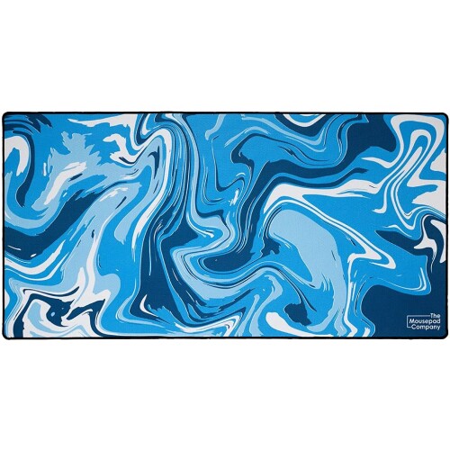 The Mousepad Company }EXpbhJpj[ Strata_LiquidRNV XXLTCY (Blue&White)