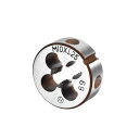 CoCud メトリック調整可能なラウンドダイ M10 X 1.25 合金鋼製の右巻きスレッドダイ - (用途:金属プラスチックの外部スレッド加工用)