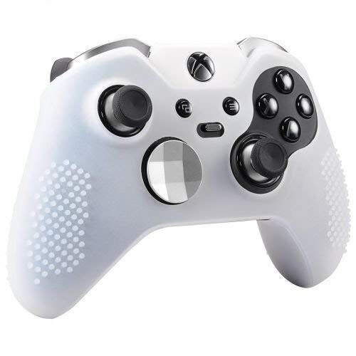 OSTENT ケースカバー ソフトプロテクティブ シリコンラバー スキンMicrosoft Xbox One Elite コントローラー用 (White)