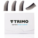 TRIMO 指サック ゲーム用 銀繊維 極薄型 0.3mm 4個入りスマホゲーム 荒野行動 PUBG CoD 音ゲー 各種スマホゲーム