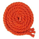 カラー綿ロープ 直径8mm/10mm/12mm/20mm 綿ロープ3ツ打 10M/20M 柔らか 太い 手芸用 天然 コットンロープ 手作り インテリア 飾り DIY (オレンジ 10mm/10M)