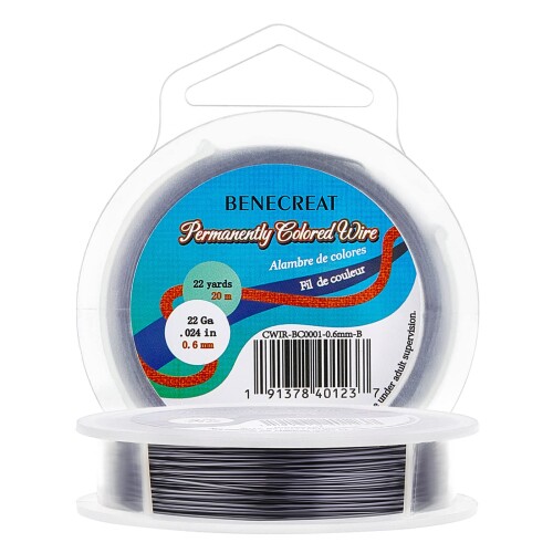 BENECREAT 20m/巻き 線径0.6mmアクセサリーワイヤー アートワイヤー 豪奢な光沢感 変色防止カッパーワイヤー クラフト銅線 ジュエリー作り 手芸素材 手作り（ガンブラック） 量:1巻き銅線;サイズ:線径 0.6mm;長さ:約20m;カラー:ブラック 独特な包装デザイン:ロールに半円クリアカバー付き、使い、整理がより便利です。ロールには掛け穴があり、掛けて収納しやすいです。ラベルは更新中です。古いラベルと新しいラベルはランダムに配送いたします。 高級な光沢:高品質な材料から作られ、安っぽい商品と違って豪奢な光沢があり、他の宝石やジュエリーと組み合い、高級感漂います。 色が剥げにくい:変色防止塗料工芸で色が剥がれにくいです。繊細で柔らかくて、使う時は簡単に曲がれ、捻っても切れない、女性でも使いやすいです。 広い用途:ネイルアート、ジュエリー手作り、頭飾り&ねがけ、ビーズワイヤー、ワイヤークラフトには最適です。モニターにより、実物と写真の色がすこし違う可能性があります。ご了承ください。 商品コード57081513981商品名BENECREAT 20m/巻き 線径0.6mmアクセサリーワイヤー アートワイヤー 豪奢な光沢感 変色防止カッパーワイヤー クラフト銅線 ジュエリー作り 手芸素材 手作り（ガンブラック）型番CWIR-BC0001-0.6mm-Bサイズ0.6mmカラーガンブラック※他モールでも併売しているため、タイミングによって在庫切れの可能性がございます。その際は、別途ご連絡させていただきます。※他モールでも併売しているため、タイミングによって在庫切れの可能性がございます。その際は、別途ご連絡させていただきます。