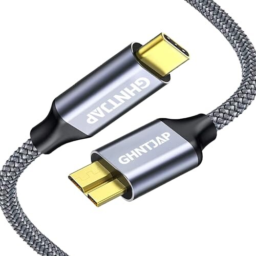 GHNTJAP USB C to Micro B P[u 0.3M USB C OthddP[u Type C to USB 3.0 Micro B 5Gbps f[^] MacbookiProj/HDDOtn[hhCu/Seagate/Camera 3ȂǑΉ }CNBϊP[u ϋv