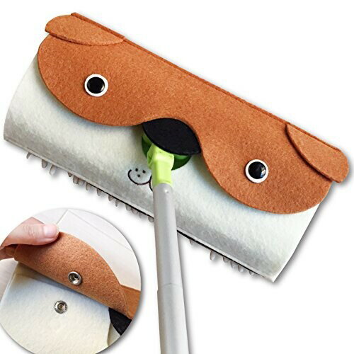 フローリングワイパー付き動物モップ(イヌ)