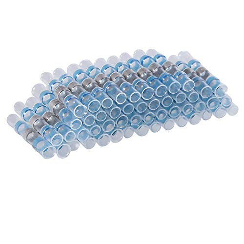 CAMWAY 防水圧着スリーブ 熱収縮はんだスリーブ 防水はんだスリーブ 50pcs 船舶 電気工学用 絶縁 熱収..