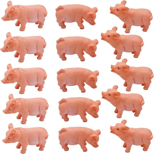 15匹 かわいい 農場 豚 動物 豚のフィギュアセット樹脂 置物 風景 庭の装飾 面白い 装飾彫刻像 飾り物 小さな 彫像 ミニチュア 装飾品 工芸品 ギフト ...