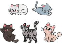 ワッペン 猫 アイロン接着 アップリケ 刺繍パッチ 男の子 女の子 子供 大人 女性 かわいい 刺?徽章 刺しゅうパッチ 補修 ワッペン 大きい DIY 装飾 ...