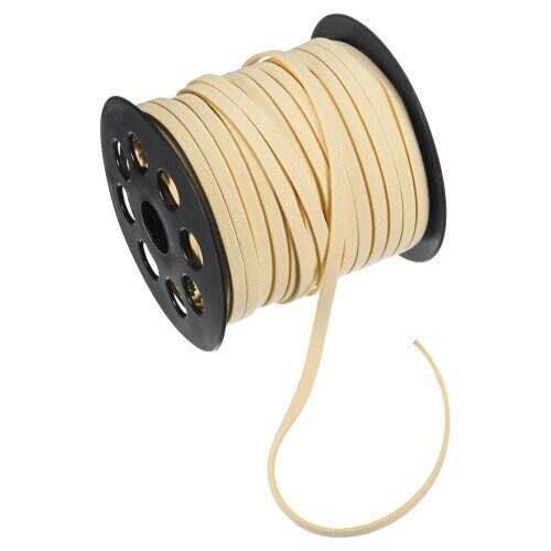 M METERXITY フェイクスエードレザーコード 50ヤード5mmフラットスエードレザーレース フェイクレザーコード ジュ エリーメイキング/DIYハンドメイドクラフト/ネックレス/ブレスレット用ス