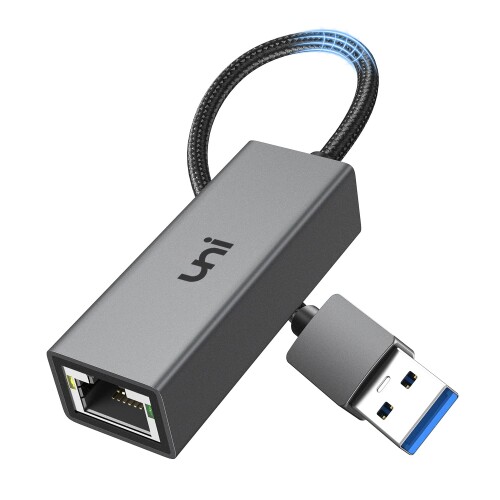 USB LANϊA_v^[ uniAccessories LLANA_v^[ (CVSwitchΉ 1000MbpsʐM) USB3.0 Ethernet A_v^ A~ MKrbg Macbook/XPS/ThinkPad/SurfaceΉ