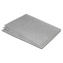 PATIKIL 柔らかいフェルトシート グリッターファイバークラフトシート シルバートーン 30 cm x 20 cm DIY趣味の装飾用 6個