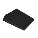 PATIKIL 柔らかいフェルトシート ファブリッククラフトシート DIY趣味の装飾用 ブラック 30 cm x 20 cm 24個