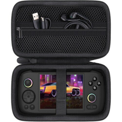 Anbernic RG406H Unisoc T820 ハンドヘルドゲーム機 RG 406H Whatskoポータブル携帯ゲーム機に対応,ブラック（ケースのみ）