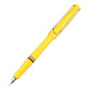 LAMY ラミー サファリ 万年筆 スチールペン先 F(細字) イエロー・L18-F