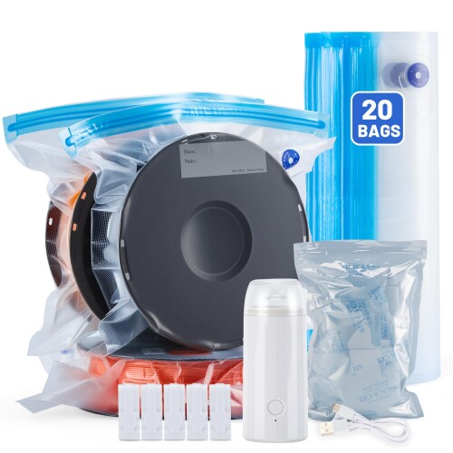 3D プリンターフィラメント保管バッグ AGPTEK 真空圧縮袋 フィラメント 収納袋 保管袋 3Dプリンター用 ..