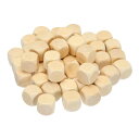 PATIKIL 20 mm 空白の木製さいころ 50個入り 未完成の木製ブロック 6面ウッドキューブ ラウンドコーナー付き 角材ブロック DIYクラフトプロジェ...