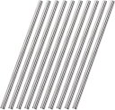 Edinstry ステンレス鋼丸棒 ステンレスパイプ ラウンドロッド 長さ300mm 直径0.6mm 固体シャフトロッド ステンレス DIY クラフトモデル カ...