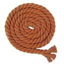 カラー綿ロープ 直径8mm/10mm/12mm/20mm 綿ロープ3ツ打 10M/20M 柔らか 太い 手芸用 天然 コットンロープ 手作り インテリア 飾り DIY (ブラウン 10mm/20M)