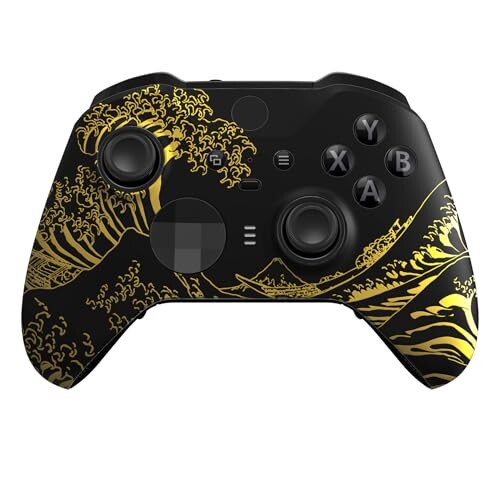 eXtremeRate xbox one elite series 2 (モデル1797)コントローラーに対応用交換フェースプレートシェル、パタンデザインxbox elite series 2 coreコントローラー対応用ソフトタッチ正面シェルケース&ア