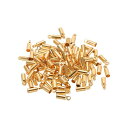 PATIKIL 100個セット コードエンドキャップ 2mm エンドキャップ バケットビーズ 組紐エンドキャップ レザーコード タッセル ジュエリーメイキング用...