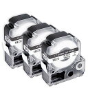 テプラテープ 18mm 白地黒文字 互換キングジム テプラPROテープ 18mm ss18kw テプラSR150 SR670 SR750対応 3個入り