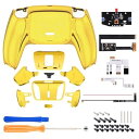 eXtremeRate ps5コントローラーBDM-010&BDM-020に対応用プログラムできる背面パドルメッキプラスティック製RISE4リマップキット、ps5コントローラーに対応用アップグレードボードと再設計され