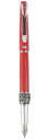 Sipliv stylo dragon fontaine planant classique, 駘馮ant clip argent, rouge