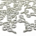 ネジヒートン 4*8mm シルバー*100個 uvレジン モールド 付属品 アクセサリー パーツ 金具 ハンドメイド 手芸 クラフト DIY
