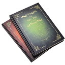 PLEAVIT アンティーク ノート 魔導書 日記帳 レトロ ダイアリー A5 2冊 色違い セット(緑/茶)