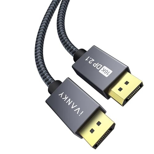 iVANKY 16K Displayport P[u 2.1Ki16K@60Hz/8K@60Hz 4K@240Hz/165Hz/144HzCfBXvC|[g P[u ő80GbpsnCXs[hAHDR/DSC / 1.2a / FreeSyncG-SyncȂǂɑΉ DP 2.1P[u