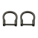 (LMAPUR) 2個入り Dカン Dリング アクセサリーパーツ メタルリング シルバー 金具 軽量 ストラップパーツ ハンドメイド DIY用 手芸用品 手作り...