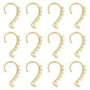 SUNNYCLUE 1箱30個 イヤー クリップ イヤーフック パーツ 7カン付き レディース イヤーカフ イヤーラップ フェイク ピアス 人気 イヤカフ 軟骨...