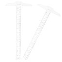 SAFIGLE t定規 t型定規 t字定規 T形定規 直角定規 計算尺 プラスチック 製図定規 物差し 測定定規 工作 大工測定ツール クリアルーラー 学校 教...