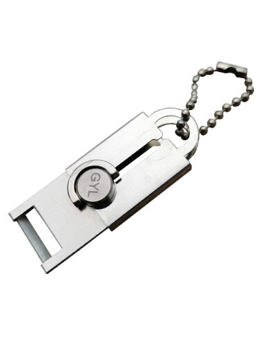 (HWB) キーチェーンポータブル果物と野菜の皮むき器キーホルダーツール顕微鏡スライスを作成し