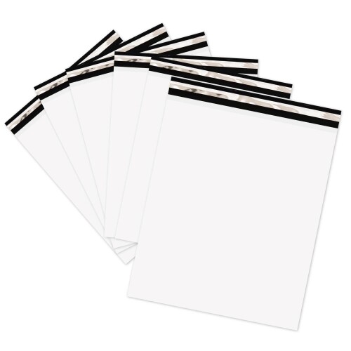 宅配ビニール袋 特大 50-60500x600+40mm 60ミクロン 臭くない 宅配袋 白(ホワイト) 静電気防止テープ 梱包袋 発送用 ワークアップ