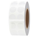 Hybsk カラーシール 2000枚 丸シール 13mm 剥がせるシール 透明シール 丸 防水耐油 シール 丸 はがしても跡が残らない(透明)
