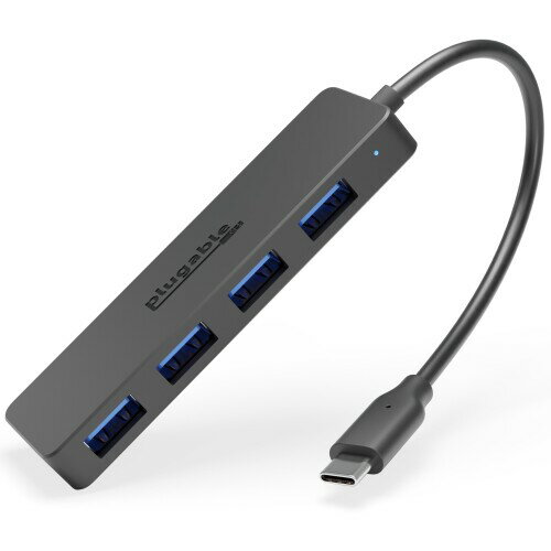 Plugable USB-C nu 4 |[g USB 3.0 Ή Windows Mac iPad Pro Surface Pro Chromebook Linux Android Ŏgp\ [dɂ͔Ή