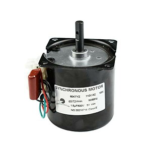CHANCS 永久磁石同期歯車モータ 60KTYZ 110V 60-72RPM CW/CCW ミニギアボックス電動機