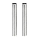 YOKIVE 2個 ランプパイプニップル 長さ10 cm M14全ねじ 1 mmピッチ 亜鉛メッキ 中空管ランプ 補修部品 照明器具用