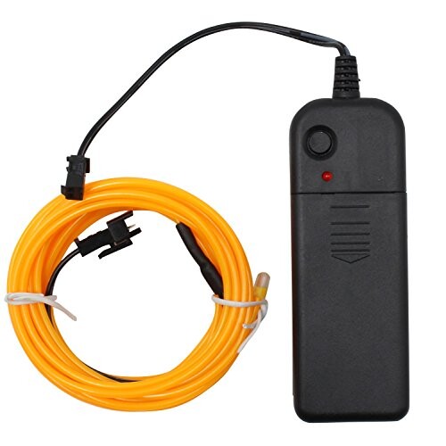 Smiti 光る 有機EL ライン テープ 発光 ネオン ワイヤー 乾電池式 3M イエロー