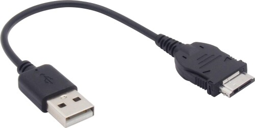 オーディオファン FOMA 3G用 USB充電ケーブル データ転送対応 携帯電話（ドコモ ソフトバンク）用 約10cm