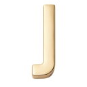 ZVE 英語J文字 合金 ゴールド メタルチャーム 金具パーツ DIY用品 22mm 文字J 一個