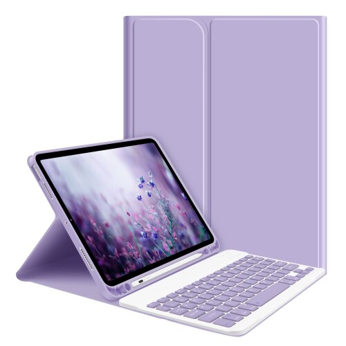 GOOJODOQ iPad Air 5 L[{[h P[X 2022(ܐ) iPad Air4 L[{[h Jo[ 2020/2022 iPad 10.9C`pL[{[htP[X yz_[t E Bluetooth L[{[h VNGJ